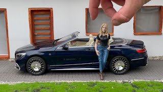 118 MercedesMaybach S650 Cabriolet 2018  Norev Unboxing [upl. by Sanez]