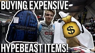 BUYING EXPENSIVE HYPEBEAST ITEMS IN NYC Supreme Bape MCM etc [upl. by Lipinski]