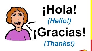 Spanish Lesson 4  GREETINGS Basic words in Spanish Expressions How to say hello Survival Spanish [upl. by Jordison]