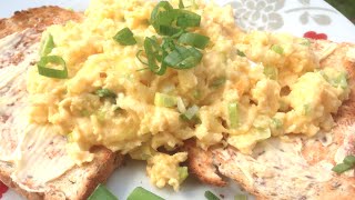 HOW TO MAKE CHEESY SCRAMBLED EGGS  Gregs Kitchen [upl. by Aicnelev]