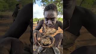 What a delicious Soup today 😋‼️😲 See How Hadza cooks their food middle of Jungle hadzabetribe food [upl. by Llenrahc586]