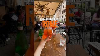 Everything I Ate In Rome 🇮🇹 rome food traveltips [upl. by Nyrahs]