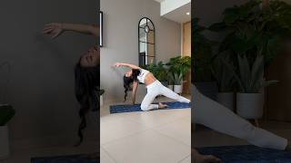 Simple stretching warming up before get to yoga practice yoga selfcare relaxing stretching [upl. by Nrevel]