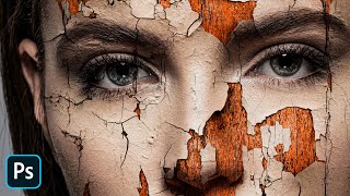 Crack Face Photoshop Tutorial For Beginners [upl. by Emmeline]