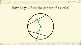 How do you find the center of a circle Geometry [upl. by Anirres]