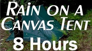 Rain on a Tent Sounds  8 Hour Long Relaxing Sounds for Sleep [upl. by Eintrok139]