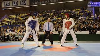 Dutch Open 2012 Taekwondo Final Aaron Cook vs Sebastian CrismanichARG [upl. by Dian]