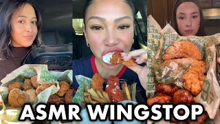 ASMR Wingstop TikTok Mukbang Compilation [upl. by Silberman]