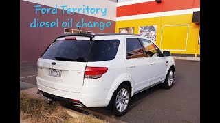 Ford Territory SZ diesel oil change and service [upl. by Tamqrah]