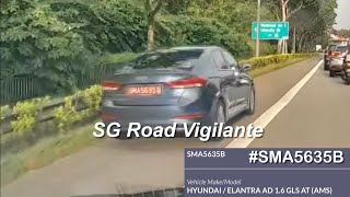 28oct2024 sle opc SMA5635B hyundai elantra Driving on the shoulder of an expressway [upl. by Rehpotsihc]