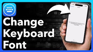 How To Change Keyboard Font On iPhone [upl. by Mharg]