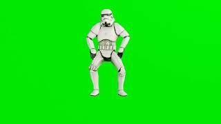 STAR WARS  Soldado imperial BAILANDO pantalla verde [upl. by Bickart]