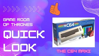 Quick Look  The C64 Maxi Review  Testing thec64 c64 commodore64 vic20 retrogames gameroom [upl. by Gorrian]