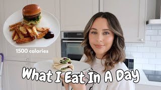 WHAT I EAT IN A DAY ON 1500 CALORIES • Calorie Counting [upl. by Sitto609]