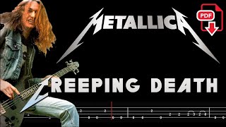 Metallica  Creeping Death 🔴Bass Tabs  Notation ChamisBass metallicabass cliffburton [upl. by Reine]