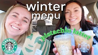 NEW Starbucks Pistachio Latte  MORE  Starbucks 2021 Menu [upl. by Von]