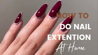 How To Do Nail Extensions At Home  Nail Extensions Ghar Pe kaise Kare trending viralvideo [upl. by Ynnos]