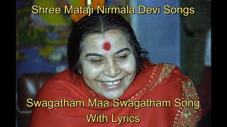 Swagatham Maa Swagatham  Lyircs  Hindi Song [upl. by Brianna]