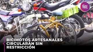 Bicimotos artesanales circularán sin restricción [upl. by Gelman]