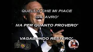 Karaoke Sono un vagabondo  Julio Iglesias [upl. by Notelrac555]