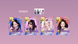 SuperStar SMTOWN Pull æspa Supernova Limited Edition Theme Card [upl. by Ulric95]