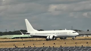 SmartLynx 737 MAX 8 9HORN landet am Flughafen Saarbrücken [upl. by Eliak]