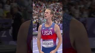 What a finish 🤯 Cole Hockers stunning gold in the mens 1500m at Paris2024 Olympics [upl. by Lehcear]