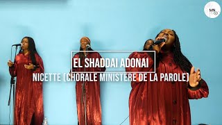 El Shaddai Adonai  Nicette Ministère de la Parole [upl. by Harriman61]