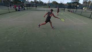 MENS DOUBLES  DIV 1   amp  v Michael amp Rocky [upl. by Sadnac]