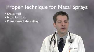 Nasal Spray Technique [upl. by Ap]