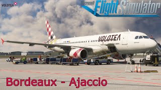 A320ceo Volotea  Bordeaux BOD to Ajaccio AJA [upl. by Orten]