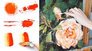 Painting TECHNIQUES Palette Knife amp DemoTutorial [upl. by Enyleuqcaj973]