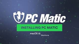 Install PC Matic on macOS 13 Ventura [upl. by Naillig]