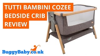 Tutti Bambini Cozee Bedside Crib Review [upl. by Bathsheeb189]