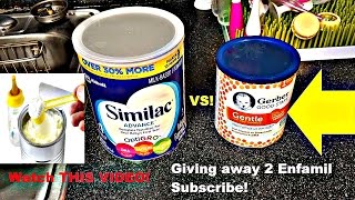 Similac Advanced Vs Gerber Good Start Gentle [upl. by Rickert]