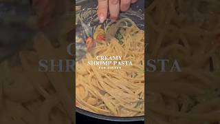 Creamy Shrimp Pasta 🍤🍝 food cooking recipes [upl. by Avevoneg76]