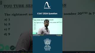 CSAT 2024 Question Preparation  Abhimanu IAS abhimanuIAS [upl. by Eirollam]