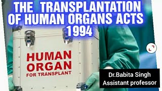 261020THE TRANSPLANTATION OF HUMAN ORGAN ACT 1994 [upl. by Neva949]