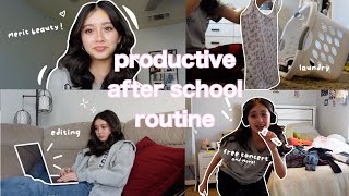 PRODUCTIVE AFTER SCHOOL ROUTINE🎀 [upl. by Northey]