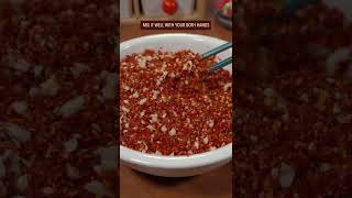 EASY AND QUICK CHILI OIL RECIPE shorts recipe chilioil chinesefood cooking spicyfood [upl. by Aissat]