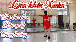 Liên khúc xuân  cha cha cha  bản quay cùng hướng tina Lan Hoàng [upl. by Ahsram]