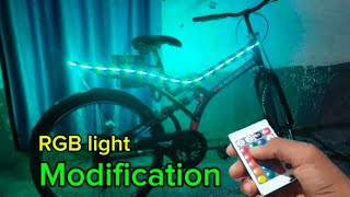 Modification RGB light in cycle 💯🔥😱  Mrprinceindiancreator  modified video [upl. by Xaviera]