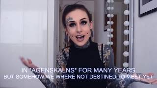 Monami Frost Maria talks in Latvian with ENG subtitles  Monami Frost Maria [upl. by Hoseia]