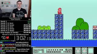 5214 Super Mario Bros 3 Warpless speedrun [upl. by Rome387]