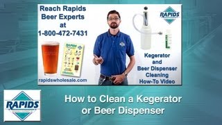 Kegerator and Beer Dispenser Cleaning HowTo by RapidsWholesalecom [upl. by Tirma]