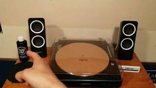 Lets Talk About My Record Player AudioTechnica AT LP60Logitech Z200 Powered Speaker Review [upl. by Llehsram203]