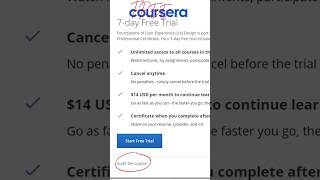 Coursera for FREE shorts coursera students [upl. by Vizza463]