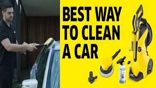 How to Clean the Outside of a Car with a Kärcher Pressure Washer [upl. by Imeaj913]