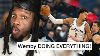 WEMBY 5X5 DOING EVERYTHING  San Antonio Spurs vs Utah Jazz  Reaction [upl. by Frasch]