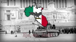 National Anthem of The Italian Social Republic 19431945  quotGiovinezzaquot [upl. by Hurff]